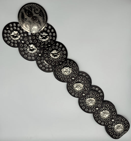 Vintage Western Concho Leather Belt